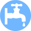 Water taps near campsites